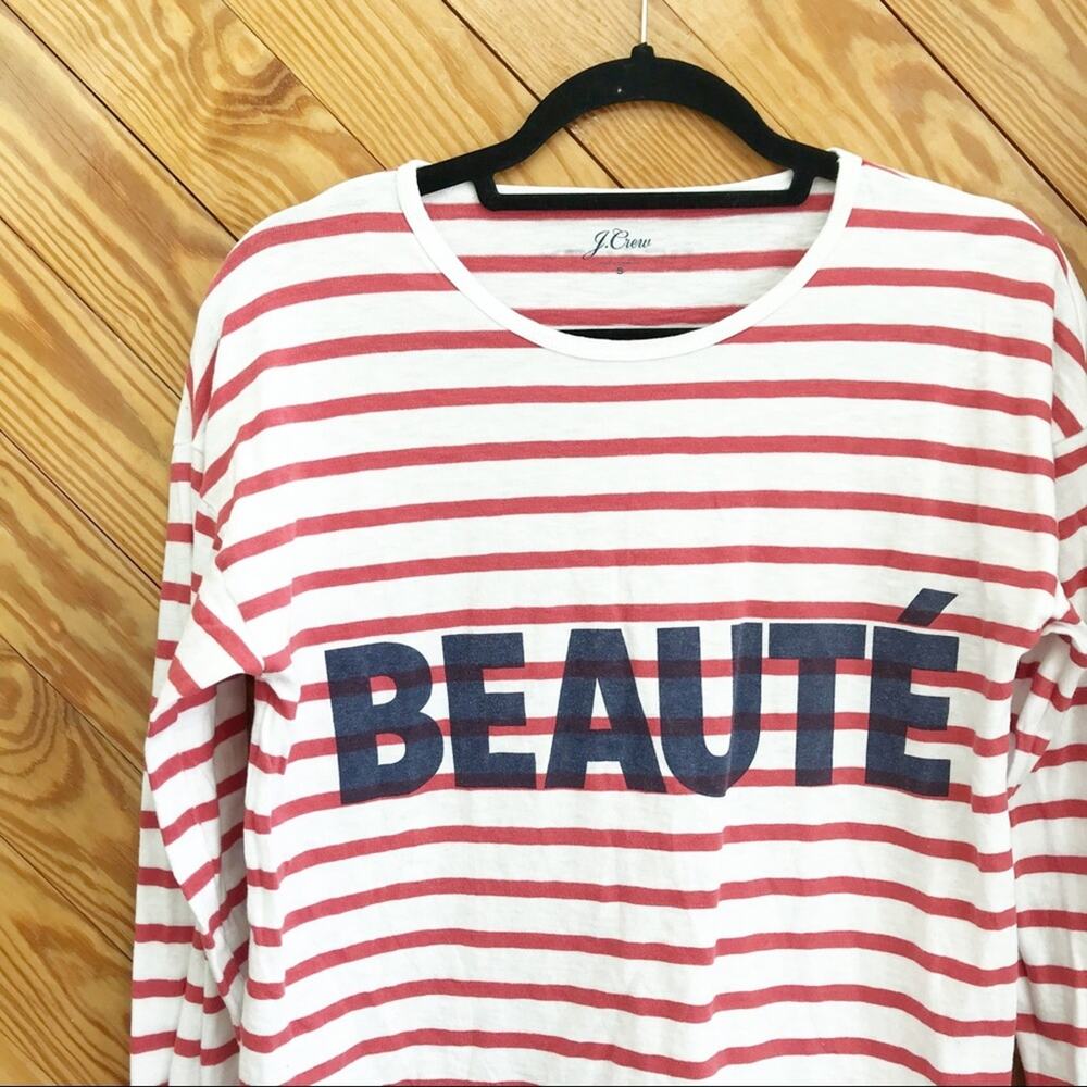 J. Crew Striped Long Sleeve Tee - Picture 2 of 6